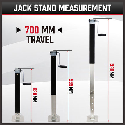 TRAILER CANOPY CARAVAN JACK STAND 3175KG 7000LBS HEAVY DUTY STABILIZER LEGS.