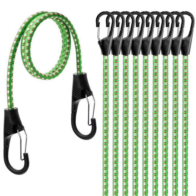 10-Piece Bungee Cords With Hook 40inch Outdoor Elastic Bungee Straps Luggage.