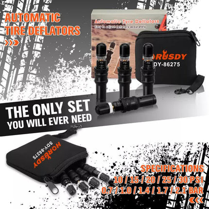 4Pcs Tyre Deflators Air Deflator Tire Valve Core Tool 10~30 PSI Portable 4x4 Au.