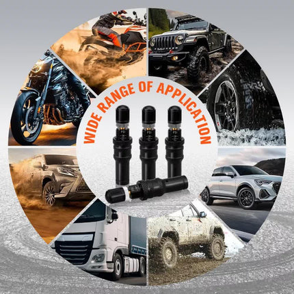 4Pcs Tyre Deflators Air Deflator Tire Valve Core Tool 10~30 PSI Portable 4x4 Au.