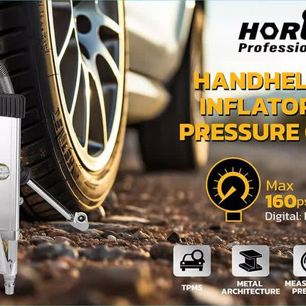 3in1 255PSI Tyre Inflator Car Motorcycle Air Tire Pressure Gauge Hose Pump Au.