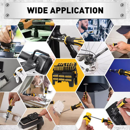 140Pcs Magnetic Screwdriver Set Hex Key Magnetizer Demagnetizer Precision Screwdriver.