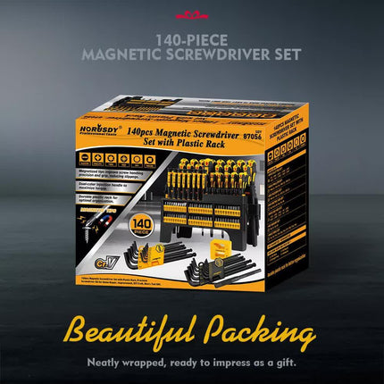 140Pcs Magnetic Screwdriver Set Hex Key Magnetizer Demagnetizer Precision Screwdriver.