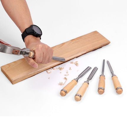 12Pc Wood Carving Chisel Set Knife High Carbon Steel Woodworking Rolling Pouch.