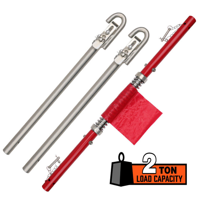 3Pcs 2 Ton Trailer Hitch 186cm Heavy Duty Tow Bar 4wd Trailer Spring Buffer Au.