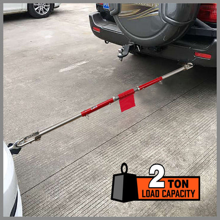 3Pcs 2 Ton Trailer Hitch 186cm Heavy Duty Tow Bar 4wd Trailer Spring Buffer Au.