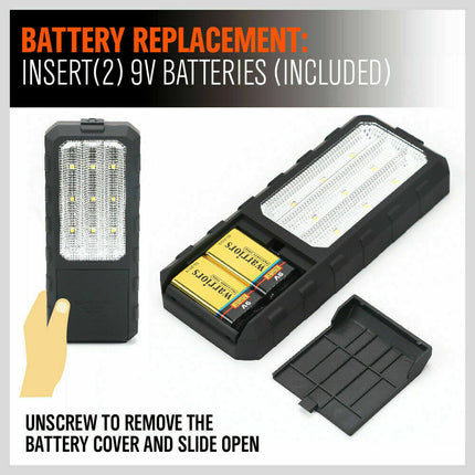LED Light Camping Portable Magnetic Garage Work Auto Repair Torch Super Bright.