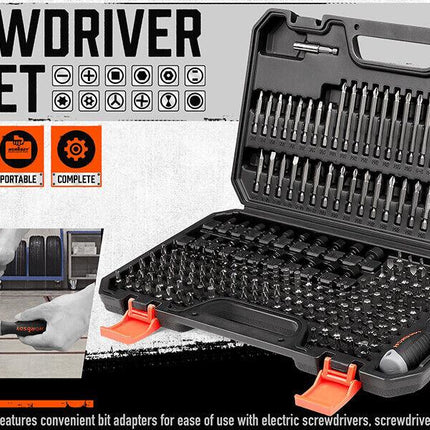 219-Piece Combination Security Bit Set Screw Driver Bit Tamper Proof Torx Box.