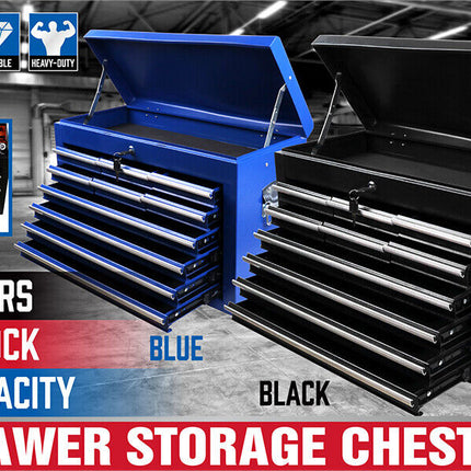 HORUSDY 10-Drawer Tool Box Chest Toolbox Lockable Drawer Cabinet Garage Storage.