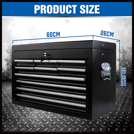 HORUSDY 10-Drawer Tool Box Chest Toolbox Lockable Drawer Cabinet Garage Storage.