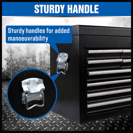 HORUSDY 10-Drawer Tool Box Chest Toolbox Lockable Drawer Cabinet Garage Storage.