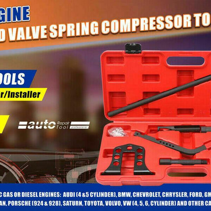 Overhead Valve Spring Compressor Universal Tool Kit OHC OHV Petrol Diesel Engine.