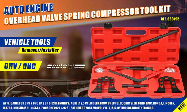 Overhead Valve Spring Compressor Universal Tool Kit OHC OHV Petrol Diesel Engine.
