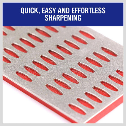 3Pc Diamond Sharpening Stone Whetstone Sharpener Set Scissors Knife With 3 Grits.