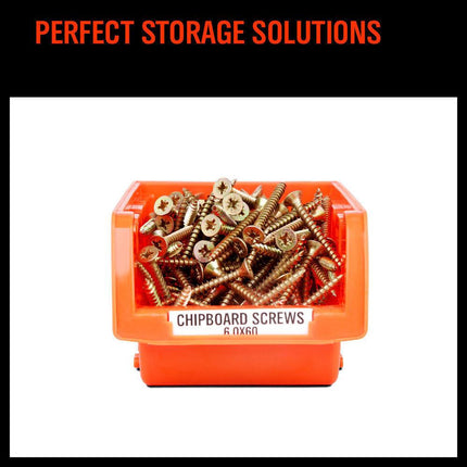 NEW 8 PC Wall Mounted Storage Bins Rack Set Nuts Bolts Organizer Parts 97903.
