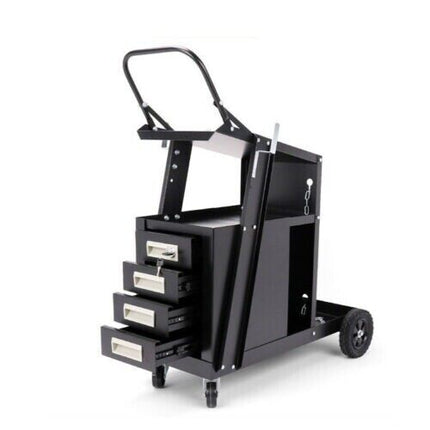 4-Drawer Welding Cart MIG Welder Trolley Cabinet TIG ARC MMA Plasma Cutter Bench.