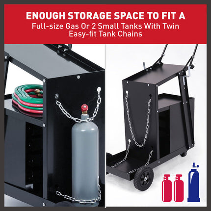 4-Drawer Welding Cart MIG Welder Trolley Cabinet TIG ARC MMA Plasma Cutter Bench.