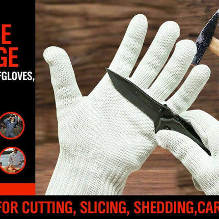 One-Pair Cut Resistant Gloves Anti Cutting Level 5 Kitchen Butcher Protection.