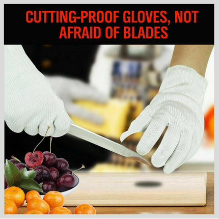 One-Pair Cut Resistant Gloves Anti Cutting Level 5 Kitchen Butcher Protection.