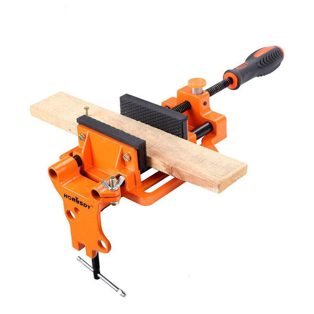 90mm Drill Press Bench Vice Quick Release Clamp Jaw Soft Grip Hand Pads Woodwork.