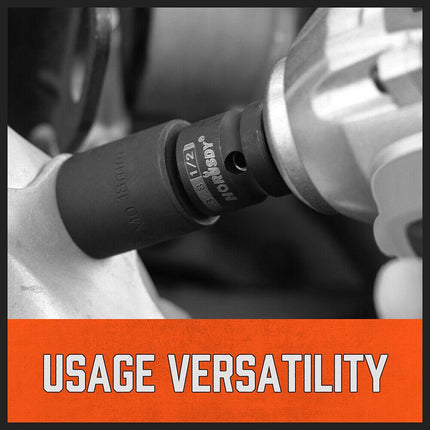 HORUSDY 5Pcs Impact Socket Adapter Set Socket Reducer 1/4  3/8 1/2 Inch Drive.