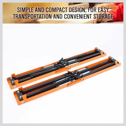 4Pc Mastercraft Sawhorse Metal Folding Non-slip Surface Saw Horse 120KG Capacity.