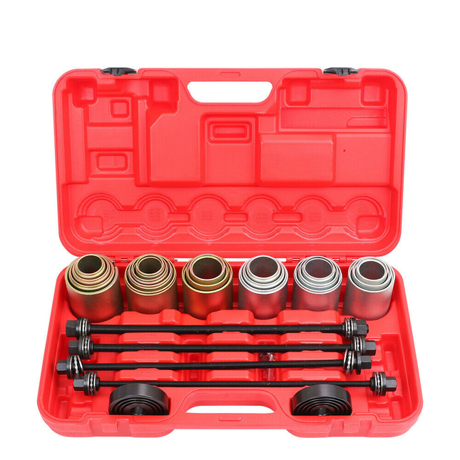 26Pc Universal Press & Pull Sleeve Kit Bush Bearing Remove LCV HGV Engines Tools.
