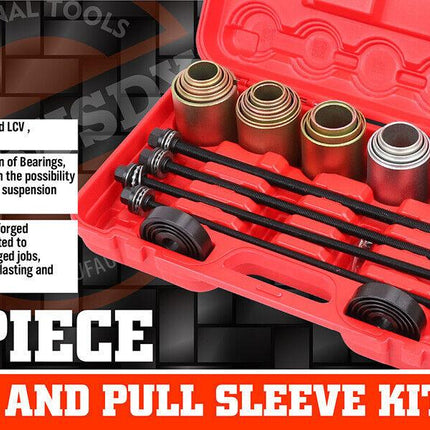 26Pc Universal Press & Pull Sleeve Kit Bush Bearing Remove LCV HGV Engines Tools.
