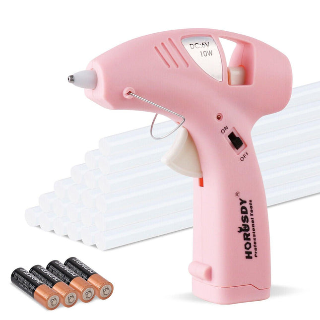 Cordless Hot Glue Gun 20 Glue Sticks & Batteries Included Craft DIY Repair Tool.