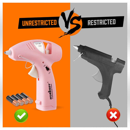 Cordless Hot Glue Gun 20 Glue Sticks & Batteries Included Craft DIY Repair Tool.