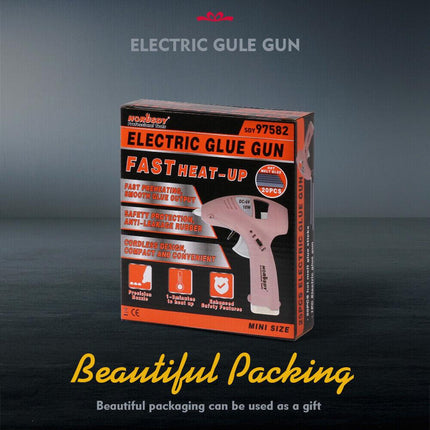 Cordless Hot Glue Gun 20 Glue Sticks & Batteries Included Craft DIY Repair Tool.