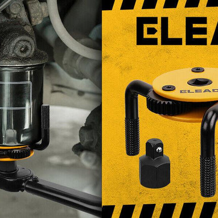 ELEAD 3" to 5-1/2" Oil Filter Wrench Set Oil Filter Removal Tool Automotive Use.