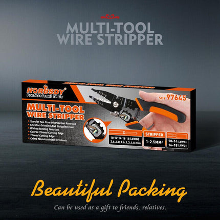 8" Wire Stripping Tool Wire Cutter Hand Crimping Pliers Strip Cutter Insulated.