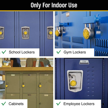 Lock Dial Combination Lock Gym Sports Locker Toolbox Case School Portable Fences.