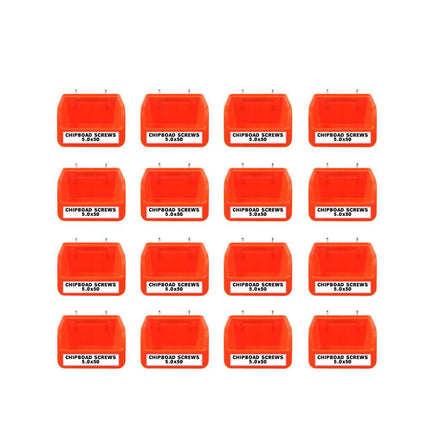 16Pc Pegboard Bins Peg Board Parts Storage With Steel Hooks Tools Organiser Tray.
