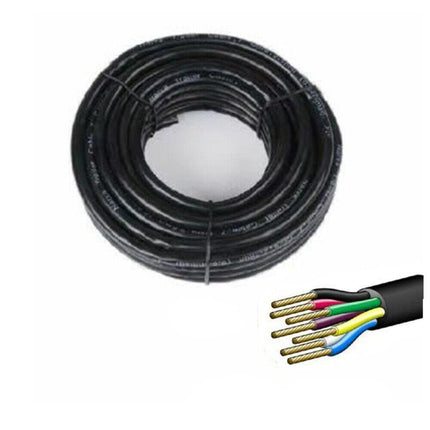 20M X 7 Core Wire Cable Trailer Cable Automotive Boat Caravan Truck Coil V90 PVC.
