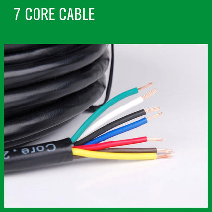 20M X 7 Core Wire Cable Trailer Cable Automotive Boat Caravan Truck Coil V90 PVC.