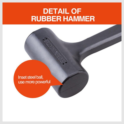 2LB Dead Blow Rubber Mallet Hammer Non Slip Soft Face Auto Car Repair NEW.