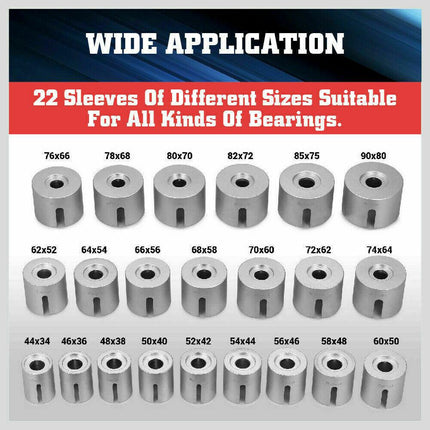 27Pc Universal Pull & Press Sleeve Kit Removal Bushing Driver Set Bearings Seal.