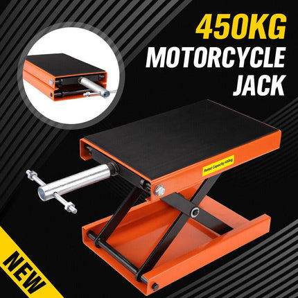Motorcycle Jack 450KG Scissor Motor Bike Lift Stand Hoist Mini Motorbike Quad.