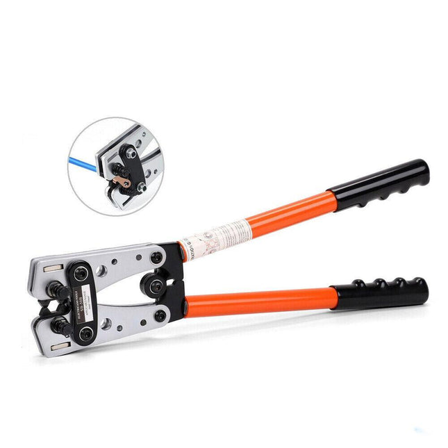 6-50 mm2 Wire Crimper Cable Crimp Electric Tube Crimping Hand Tool Battery Lug.