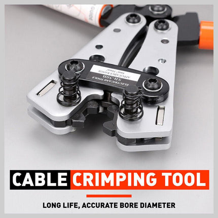 6-50 mm2 Wire Crimper Cable Crimp Electric Tube Crimping Hand Tool Battery Lug.