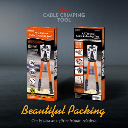 6-50 mm2 Wire Crimper Cable Crimp Electric Tube Crimping Hand Tool Battery Lug.