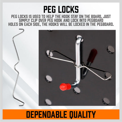 238Pc Pegboard Hooks Set Peg board Bins Parts Storage Assortment Tools Organiser.