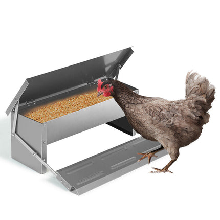 5KG 7.5L Garden Farm Automatic Food Storage Box Stand Chicken Feeder Poultry AU.