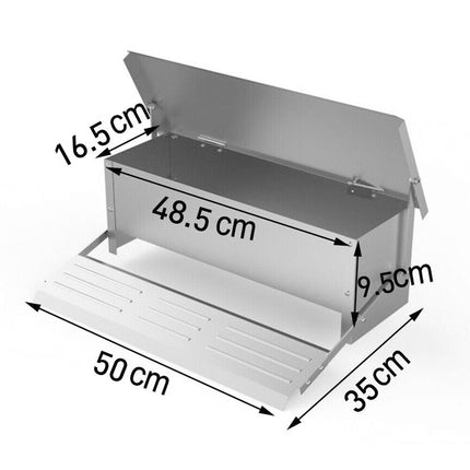 5KG 7.5L Garden Farm Automatic Food Storage Box Stand Chicken Feeder Poultry AU.