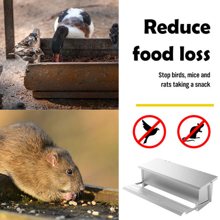 5KG 7.5L Garden Farm Automatic Food Storage Box Stand Chicken Feeder Poultry AU.