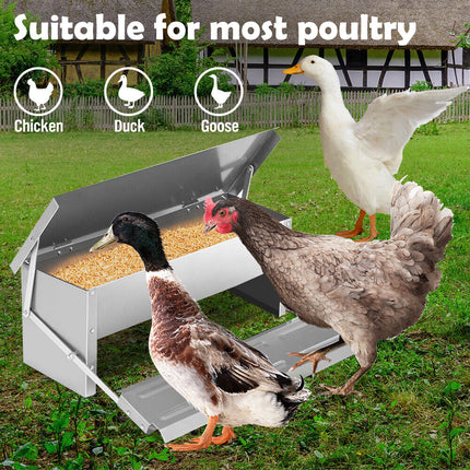 5KG 7.5L Garden Farm Automatic Food Storage Box Stand Chicken Feeder Poultry AU.