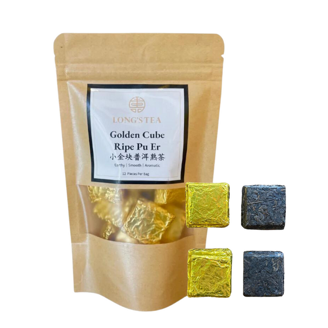 Golden Cubic Ripe Pu Er Tea 5 x 100g.