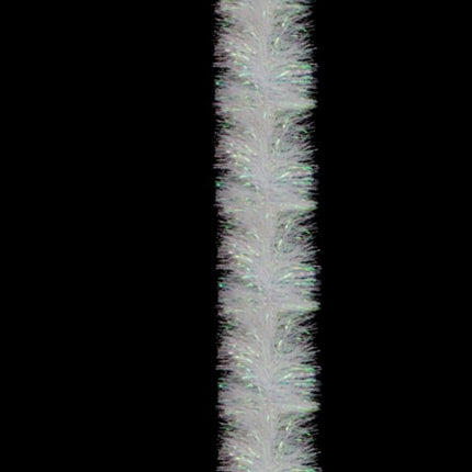 5x 2.5m Christmas Tinsel Xmas Garland Sparkly Snowflake Party Natural Home Décor, White Pearlescent.